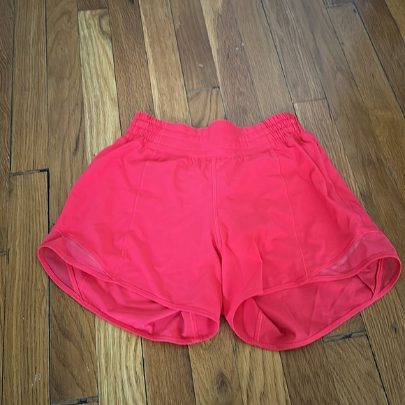 Lululemon red glow set energy longline bra and hotty hot shorts - Picture 6 of 9
